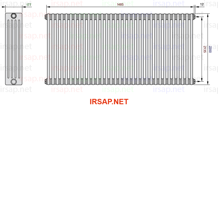 Радиатор IRSAP Tesi 52200/33 T02 CL 01